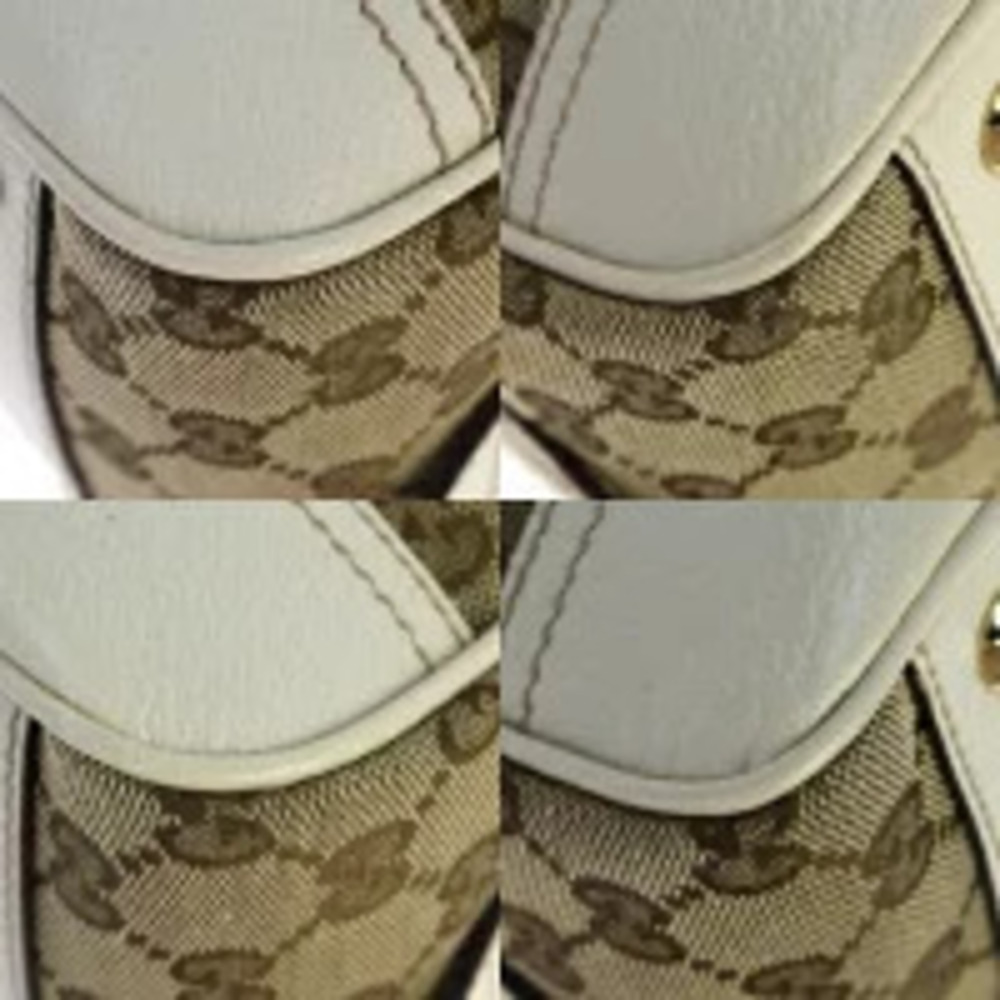 Gucci Sherry shoulder bag GG brown Ivory White green red canvas leather - Picture 7 of 7
